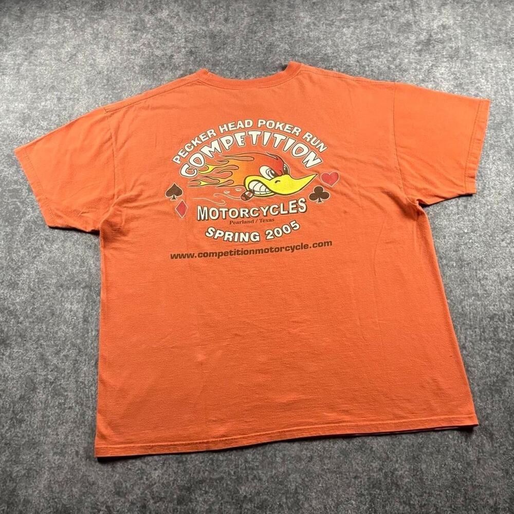 Vintage 2005 Competition Motorcycles XL Pecker Head Poker Run Harley Davidson